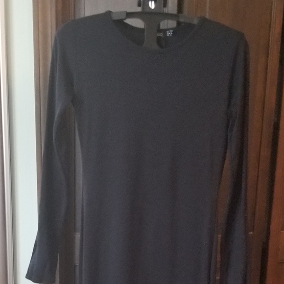 Boohoo Black Maddison Flute Hem Midaxi Maxi Dress - Picture 6 of 6